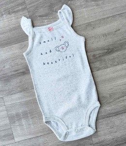 Боді "Коала" сірий, дівчинка 9 місяців