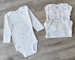 Боді "Мікс малюнків" молочний, унісекс 9 місяців