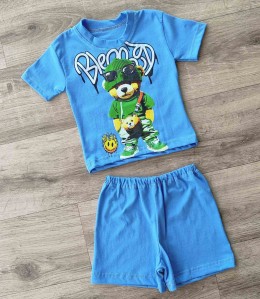 Костюм «Мишка» синий, мальчик 9-18мес-3-5 лет