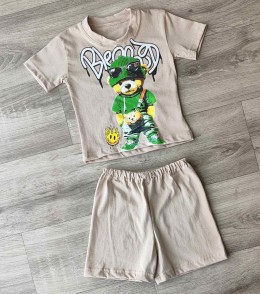 Костюм «Мишка» бежевый, мальчик 9-18мес-3-5 лет