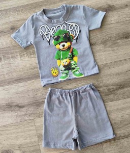 Костюм «Мишка» серый(графитовый), мальчик 9-18мес-3-5 лет