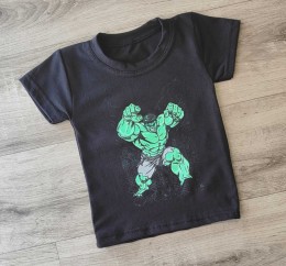 Футболка "Халк" черный, мальчик 1,5-3-5-7-9  лет
