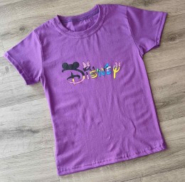 Футболка " Буквы"  фиолетовый, девочка 10-11-12-13 лет