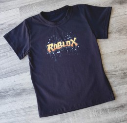 Футболка "Роблокс" черный, мальчик 10-11-12-13 лет