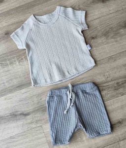 Костюм «Однотонный» серый, унисекс 3-6-9-12 месяцев