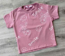 Футболка CMK «Smile» коричневый(терракотовый), девочка 3-5-7-9-11 лет