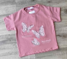 Футболка CMK «Accostail» коричневый(терракотовый), девочка 3-5-7-9-11 лет