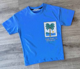 Футболка CMK «Пальма» синий, мальчик 3-5-7-9-11 лет
