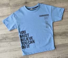 Футболка CMK «Courageous» голубой, мальчик 3-5-7-9-11 лет