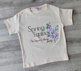 Футболка CMK «Equinox» бежевый, девочка 3-5-7-9-11 лет