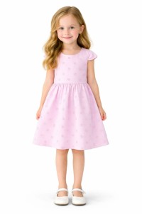 Сарафан «Цветочки» розовый, девочка 6-9-12-18 месяцев