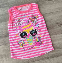 Майка "Ice cream" розовый, девочка 2-3-4-5 лет