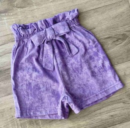 Шорты "Однотонный" фиолетовый(сиреневый), девочка 3-4-5-6 лет