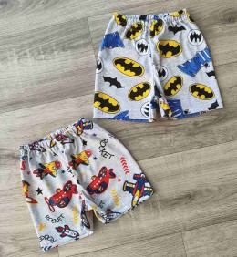 Шорты "Микс рисунков" серый, мальчик 1-2-3-4 лет