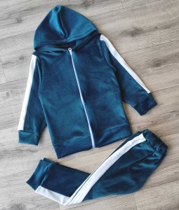 Костюм "Полоски" зеленый (темный), унисекс 3-5-7-9 лет