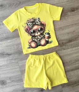 Костюм «Мишка» желтый, девочка 9-18мес-3-5 лет