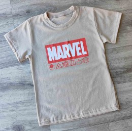 Футболка "Marvel" бежевый, мальчик 10-11-12-13 лет