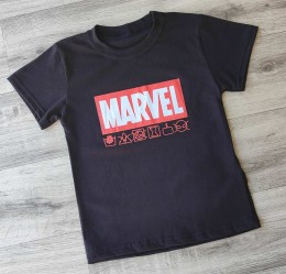 Футболка "Marvel" черный, мальчик 10-11-12-13 лет