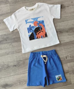 Костюм Liliboom "Динозаврик" синий, мальчик 1-2-3-4 лет