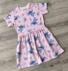 Платье Liliboom «Стич» персиковый, 3-4-5-6-7 лет