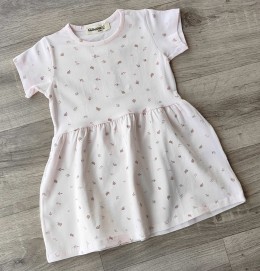 Платье Liliboom «Листочки» розовый, 3-4-5-6-7 лет