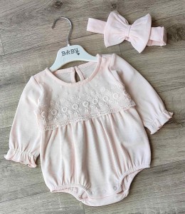 Боди "Бантик" розовый, девочка 0-3-6-9-12 месяцев