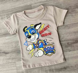 Футболка "Paw patrol" бежевий, хлопчик 1,5-3-5-7-9 років