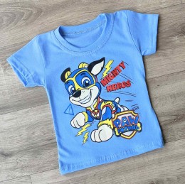 Футболка "Paw patrol" блакитний, хлопчик 1,5-3-5-7-9 років