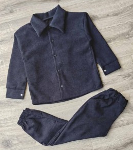 Костюм "Однотонний" чорний, хлопчик 6-7-8-9 років