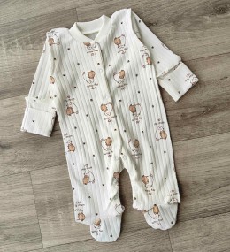 Человечек "My mum" молочный, девочка 0-3 месяцев