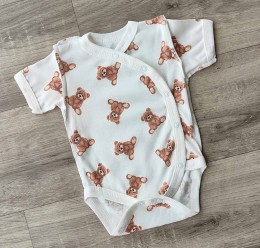 Боди "Мишки" молочный, унисекс 0-3 месяцев
