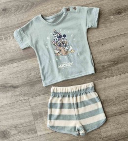 Костюм «Good times» зеленый (мятный/бирюзовый), мальчик 3-6 месяцев