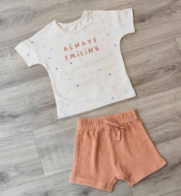 Костюм «Smiling» бежевый, мальчик 9-18-24 месяцев