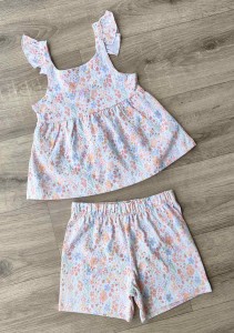 Костюм «Квіточки» молочний, дівчинка 18 місяців