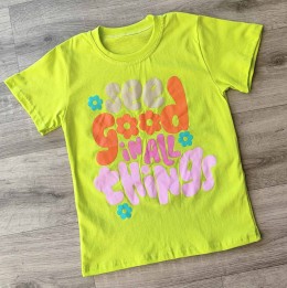 Футболка "See good"  зелений(салатовий), дівчинка 10-11-12-13 років