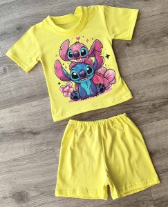 Костюм «Стич» желтый, девочка 9-18мес-3-5 лет