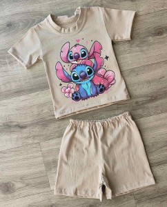 Костюм «Стіч» бежевий, дівчинка 9-18міс-3-5 років