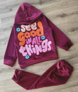 Костюм "See good" бордовый, девочка 3-5-7-9 лет