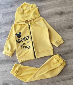 Костюм "Mickey fine" желтый, унисекс 1-2-3 лет