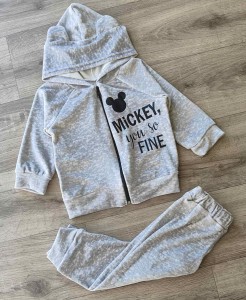 Костюм "Mickey fine" серый, унисекс 1-2-3 лет