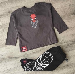 Костюм "Спайдер" черный, мальчик 12 месяцев