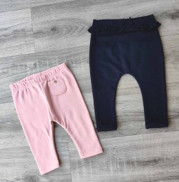 Штани "Однотонний" мікс кольорів, дівчинка 6-9 місяців