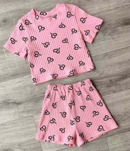 Костюм «Сердечко» розовый , девочка 2-3-4-5 лет