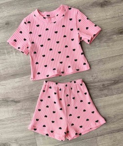 Костюм «Сердечко 2» розовый , девочка 2-3-4-5 лет