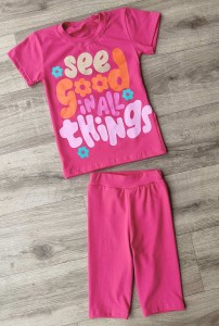 Костюм "See good" малиновий, дівчинка 3-5-7-9 років