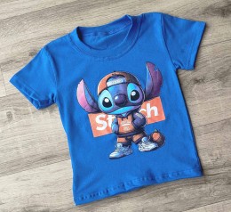 Футболка "Стич" синий, мальчик 1,5-3-5-7-9  лет