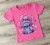 Футболка "Стич" малиновый, девочка 1,5-3-5-7-9  лет, фото