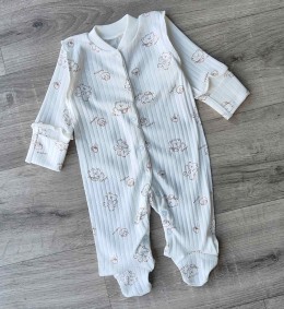 Чоловічок "Bear" молочний, унісекс 0-3 місяців