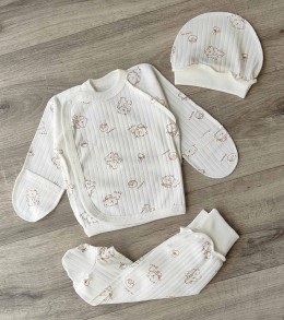 Комплект "Bear" молочний, унісекс 0-3 місяців