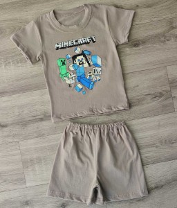 Костюм «Майнкрафт» коричневый, мальчик 3-5-7-9 лет